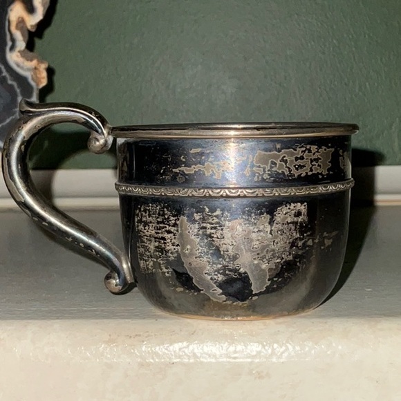 Webster Co Sterling Childs Cup Mug Engraved David Unpolished - Picture 4 of 12